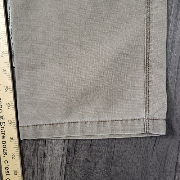Haggar LK Life Khaki 34x34 Flat Front Relaxed Straight Chino Pants Beige - Picture 10 of 11
